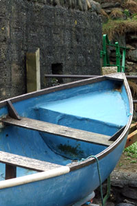 Blue Boat at St. Agnes