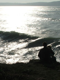 Giant surf at Polzeath