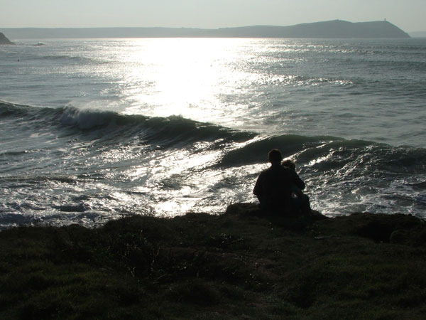 Giant surf at Polzeath