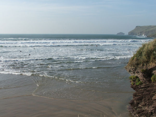 Giant surf at Polzeath
