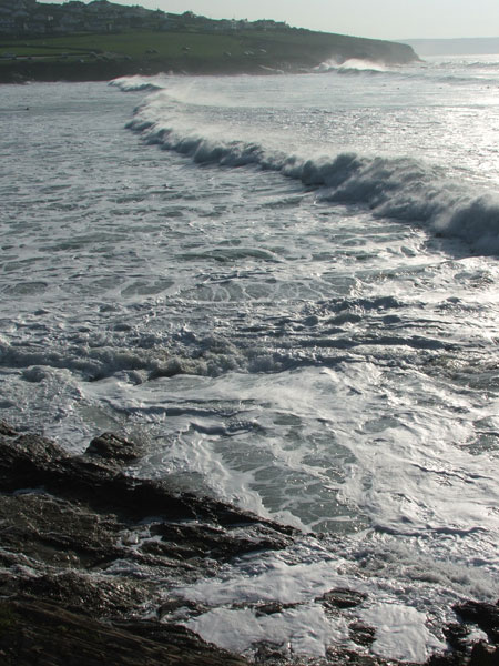 Giant surf at Polzeath