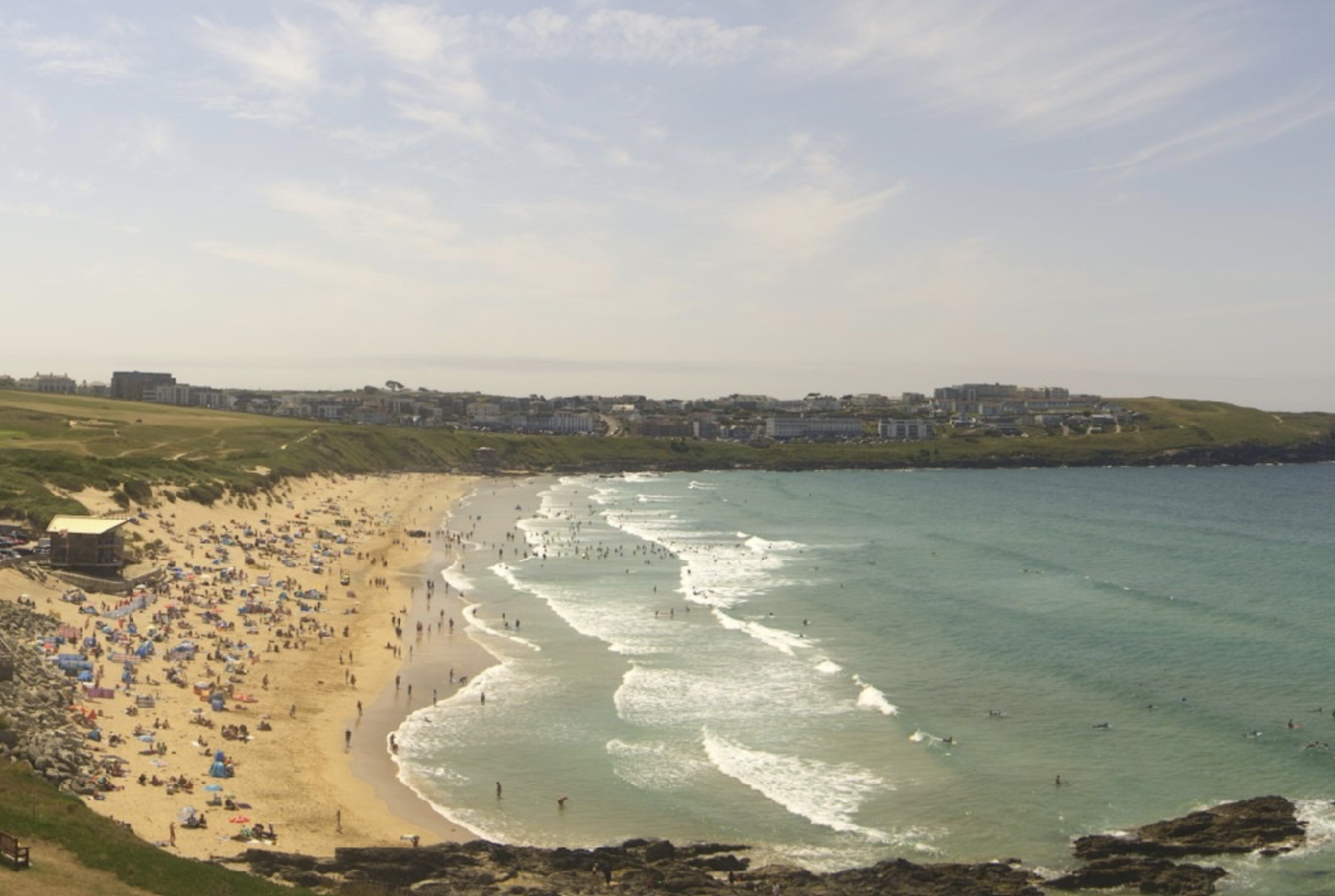 Fistral Beach webcam provided by The Headland Hotel